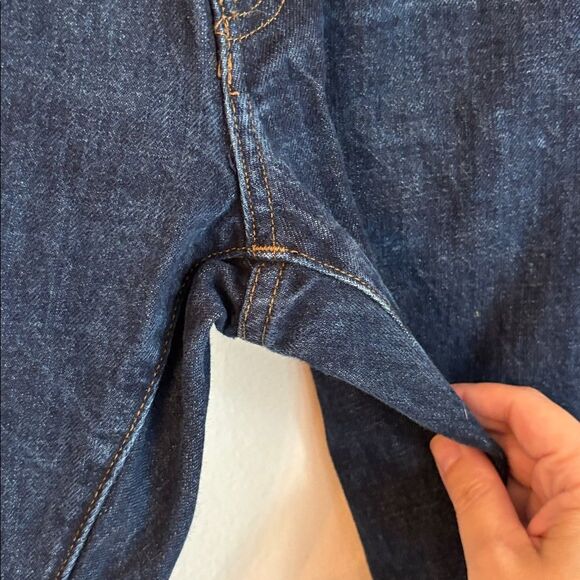 J. Crew Mens Selvedge Deep Indigo Straight leg Jeans dark wash 31X30 Classic EUC - Picture 4 of 13